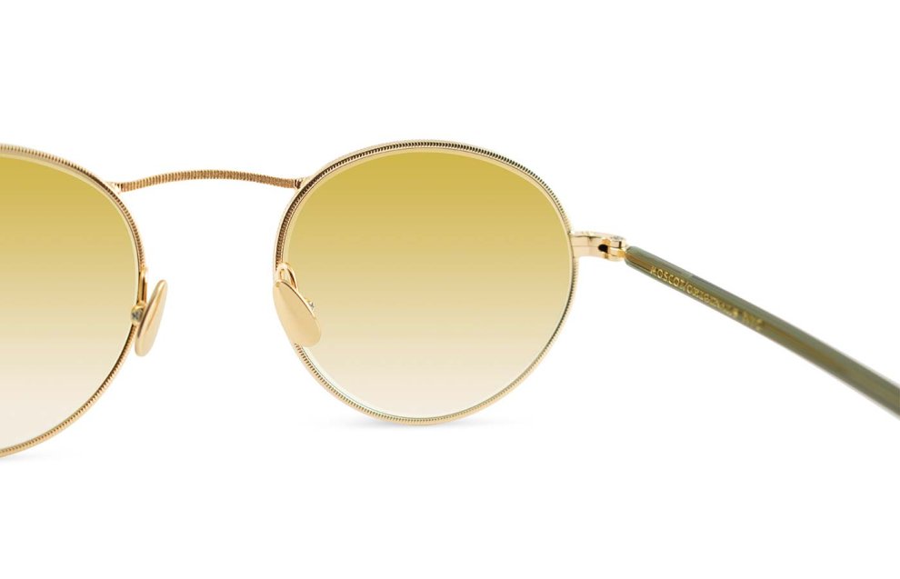 サングラス MOSCOT Moscot - KANAKA SUN - gold dark green c Moscot - Kanaka sun - Gold / Dark Green